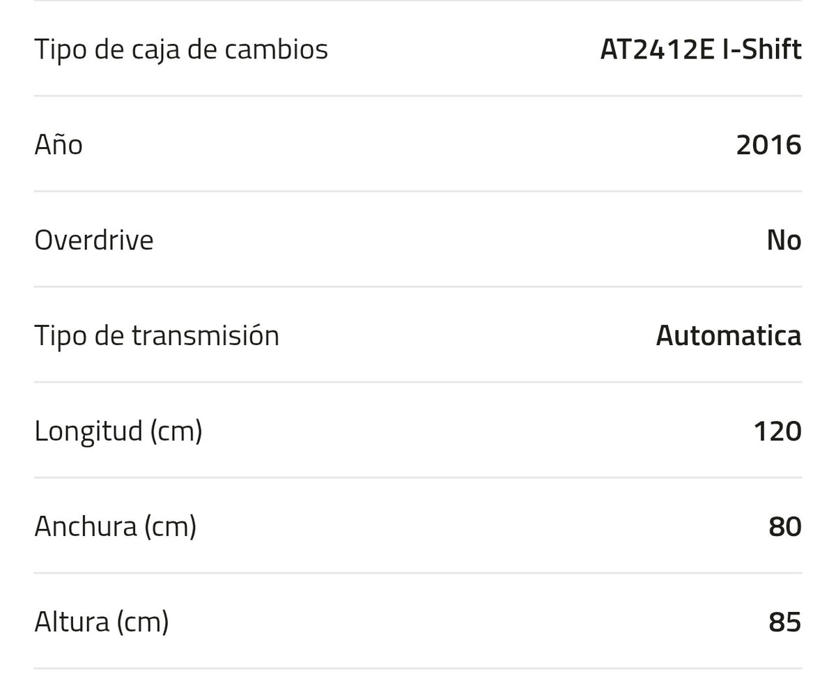 Caja de cambio Volvo AT2412E I-Shift