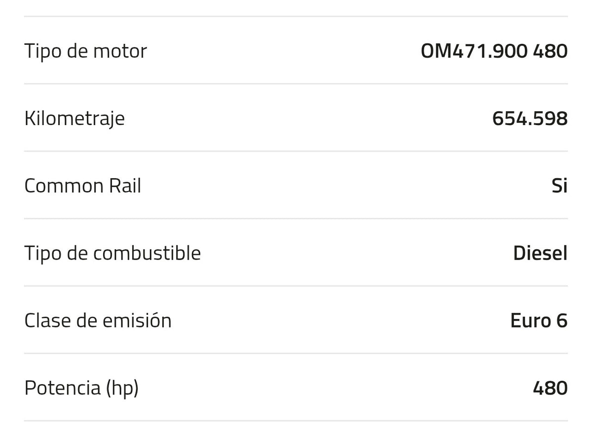 Motor Mercedes OM471.909 450 A 002 010 82 00