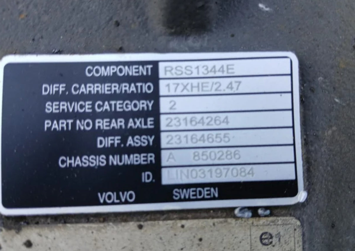 Diferencial Volvo RSS1344E P13170-E
