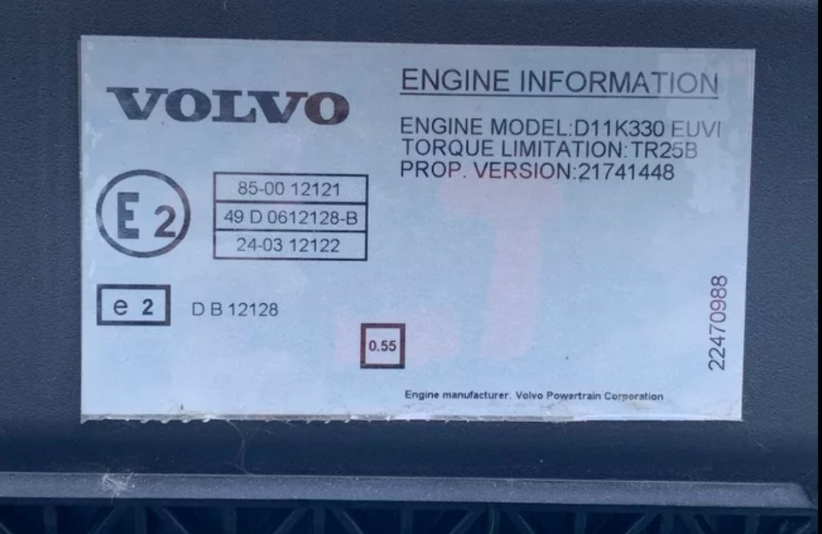 Motor Volvo D11K 330 K1 85002113