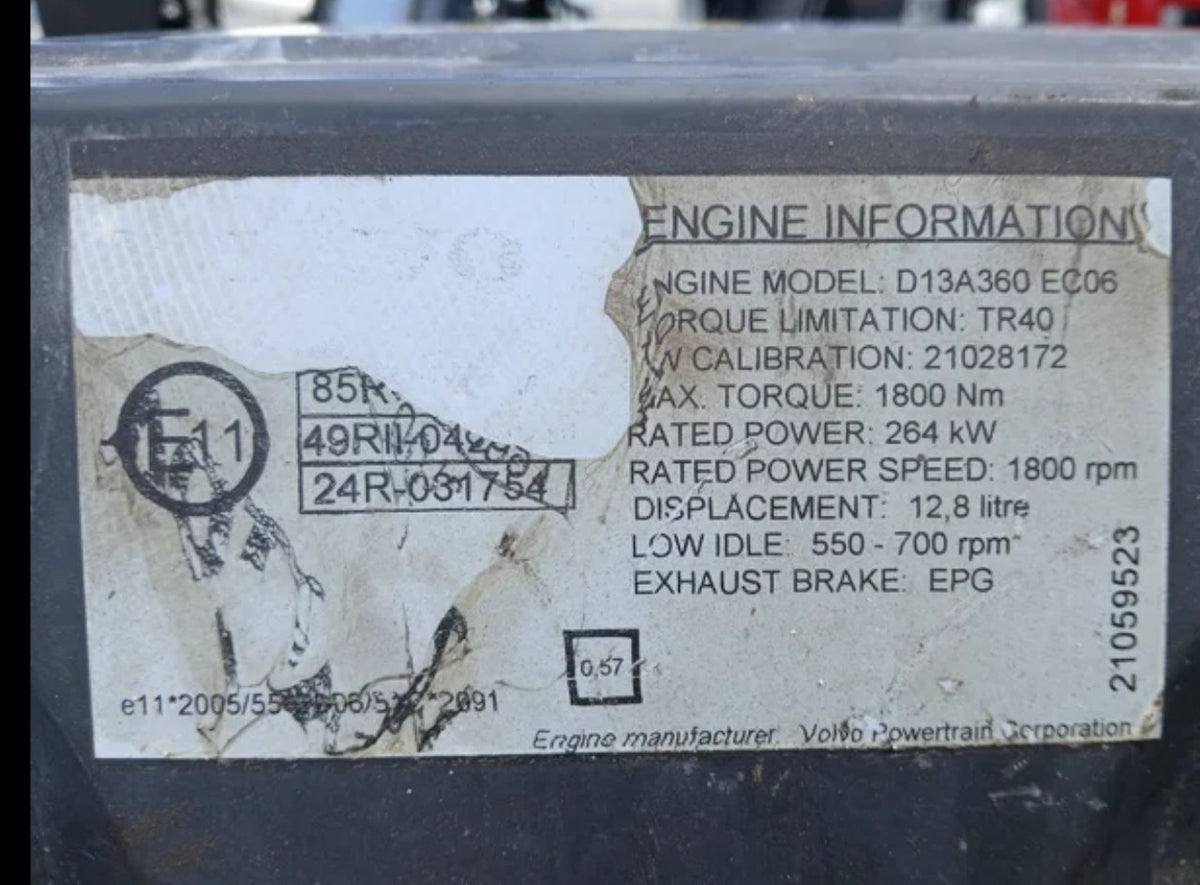 Motor Volvo D13A 360 A1 20871250