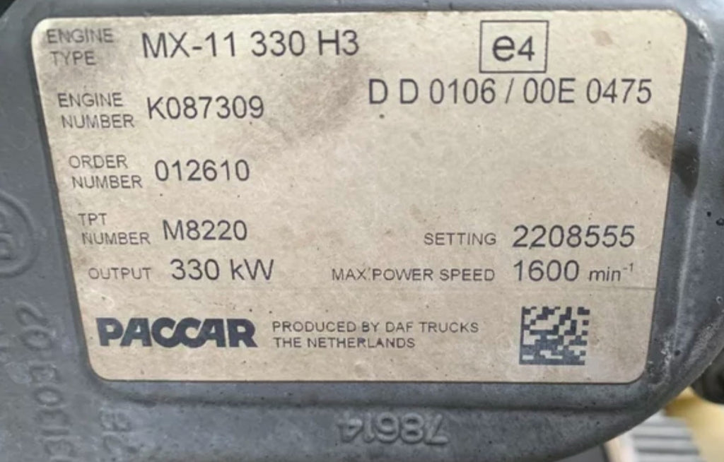 Motor DAF MX11 330 H2 2189684