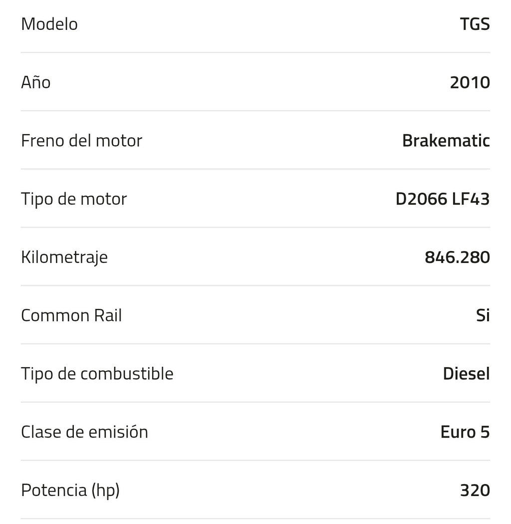 Motor MAN D2066 LF43 51011006212