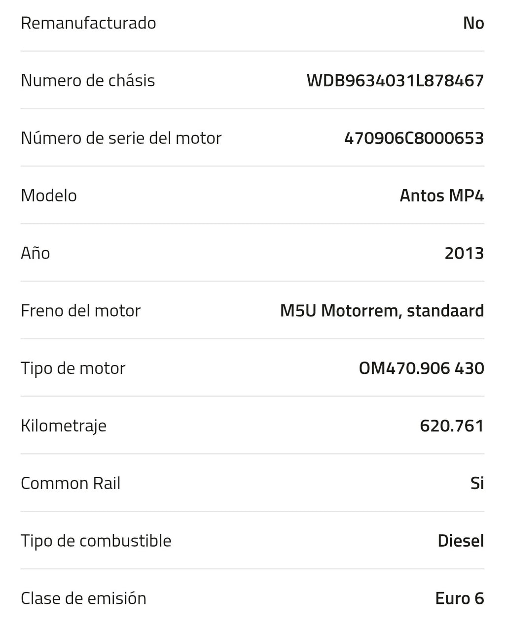 Motor Mercedes OM470.906 430 A 002 010 82 00