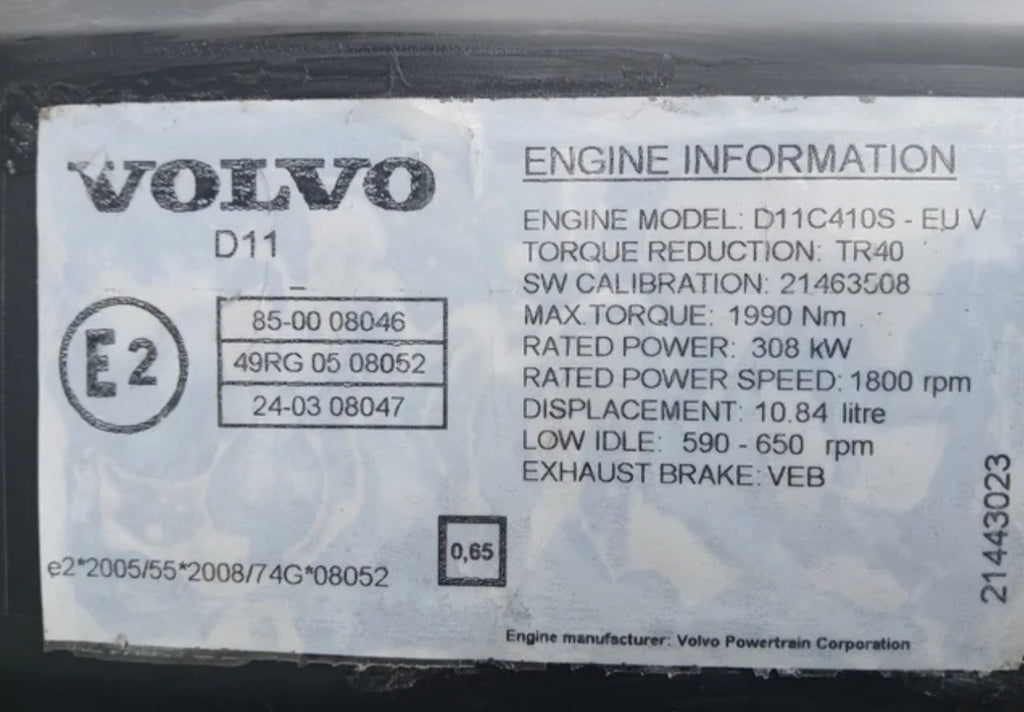 Motor Volvo D13C 460 C1 21286046