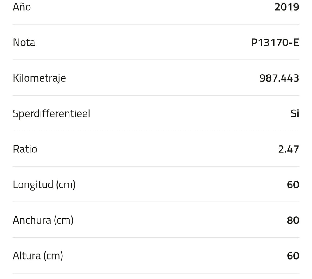 Diferencial Volvo RSS1344E P13170-E